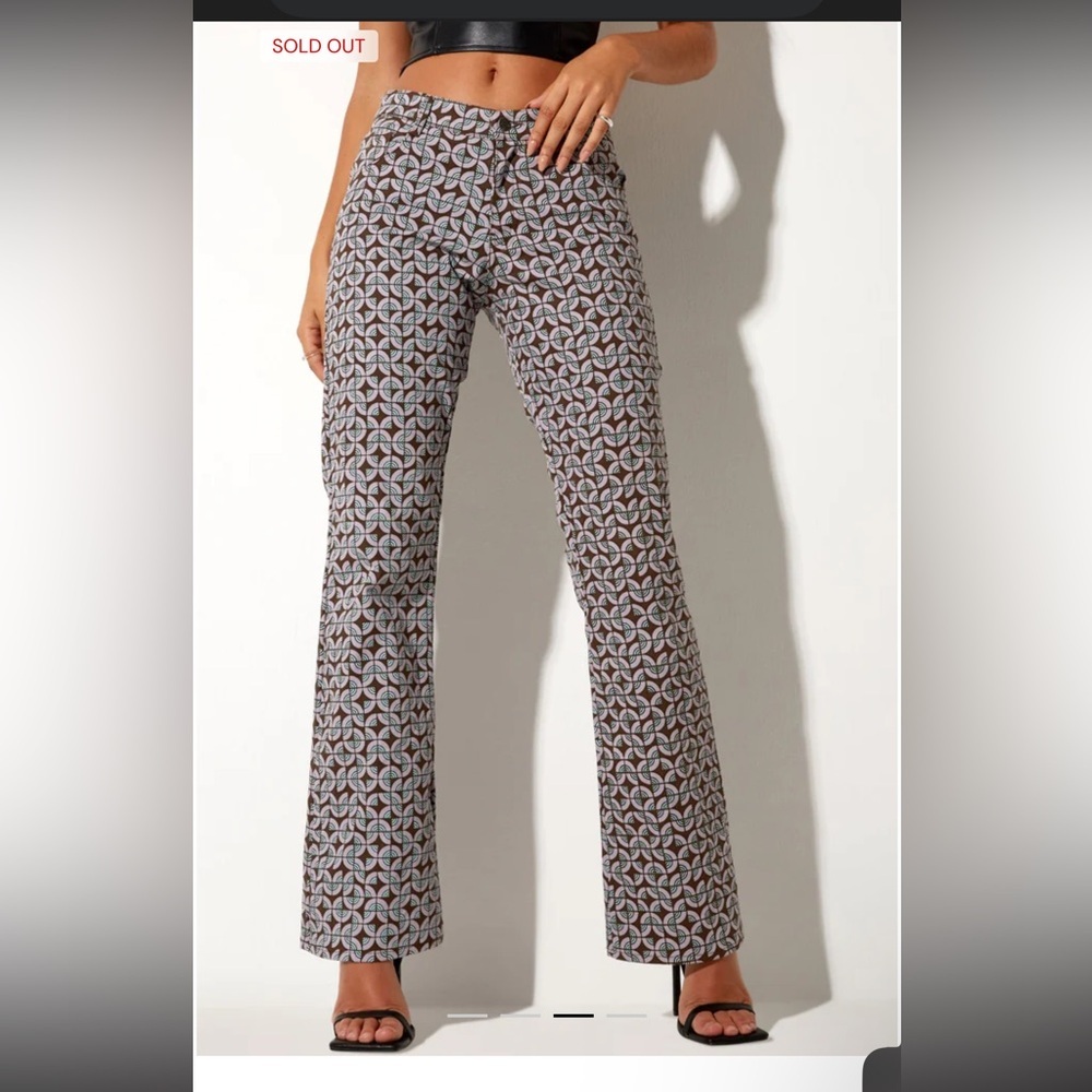 MOTEL • Jopan Flare Trouser in Retro Tile - Picture 14 of 14